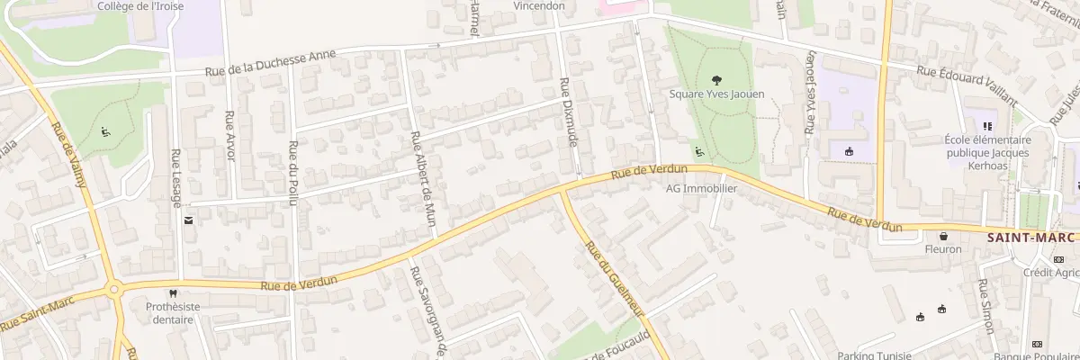 Plan du 66 Rue de Verdun à Brest