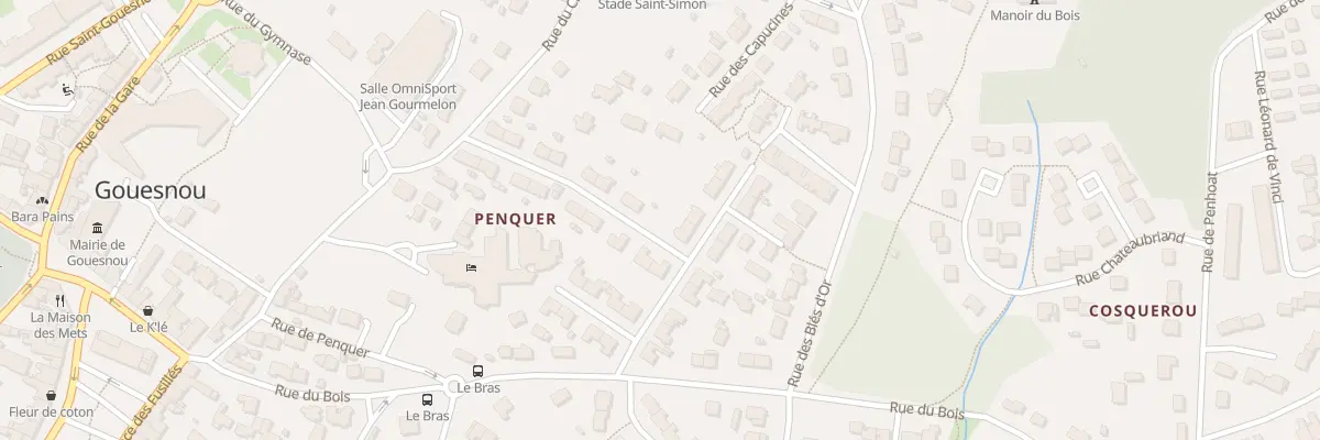 Plan du 25 Rue des Primevères à Gouesnou