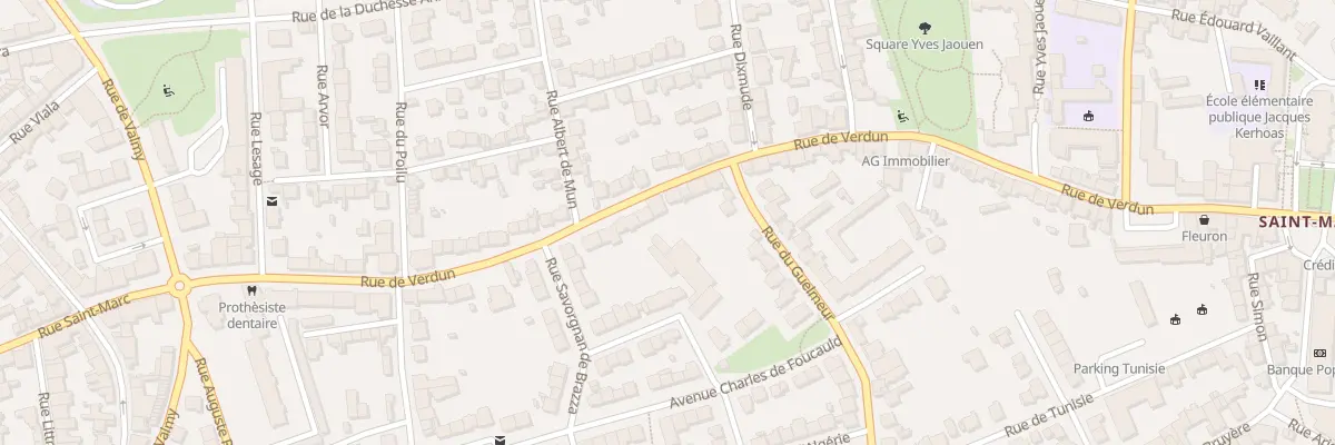 Plan du 41 Rue de Verdun à Brest