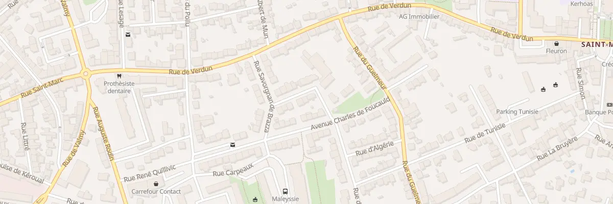 Plan du 9 Rue Clement Ader à Brest