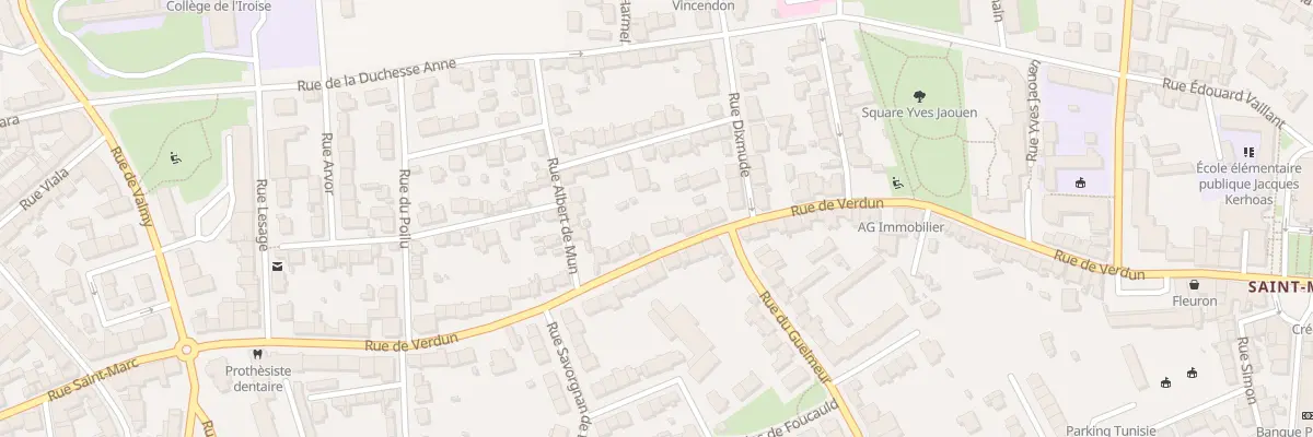 Plan du 60 Rue de Verdun à Brest