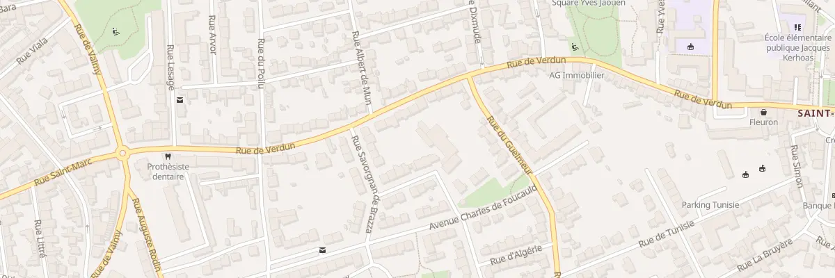 Plan du 37 Rue de Verdun à Brest