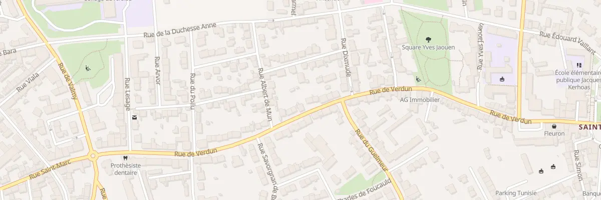 Plan du 58 Rue de Verdun à Brest