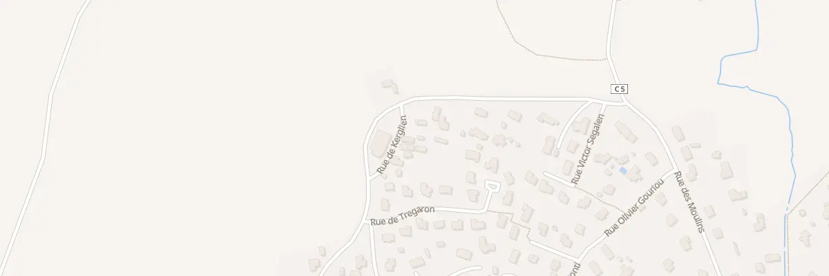 Plan du 641 Rue de Kerglien à Plouvien