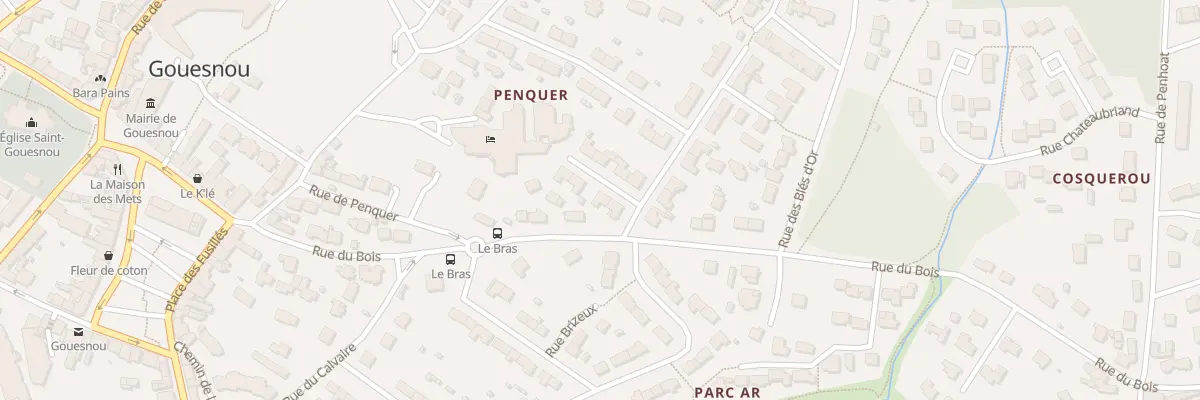 Plan du 4 Rue des Hortensias à Gouesnou