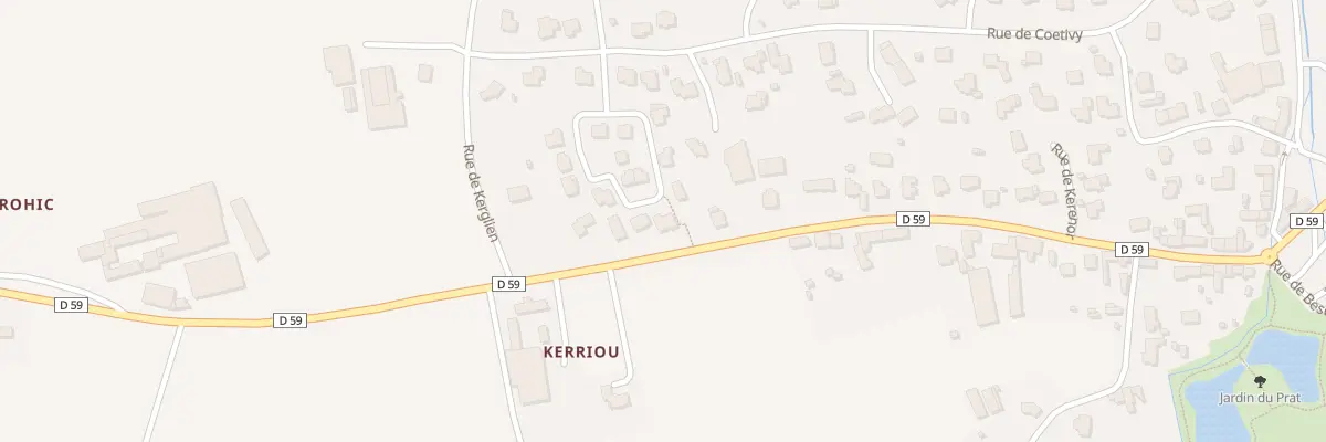 Plan du 8 Rue de Kerriou à Plouvien