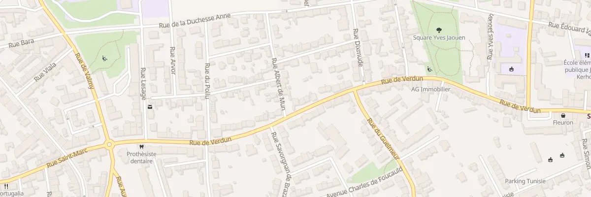 Plan du 52 Rue de Verdun à Brest