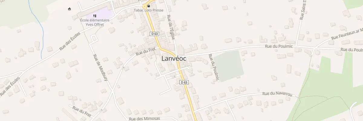 Plan du 1 Rue de Tal ar Groas à Lanvéoc