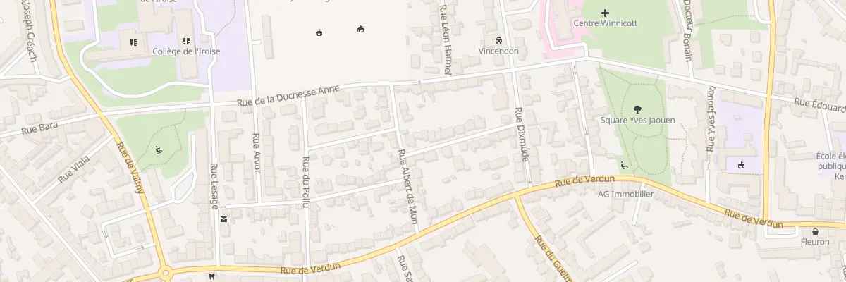 Plan du 4 Rue France Combattante à Brest