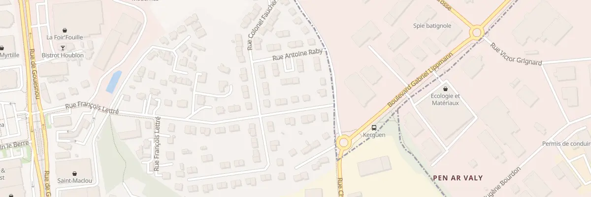 Plan du 3 Rue François Lettre à Brest
