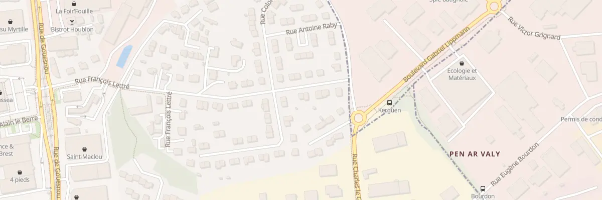 Plan du 10 Rue François Lettre à Brest
