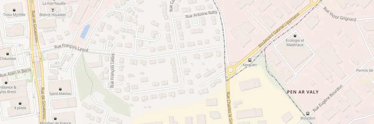 Plan du 4 Rue A Martret de Preville à Brest
