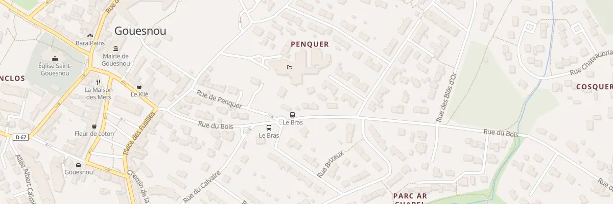 Plan du 11 Rue du Bois à Gouesnou