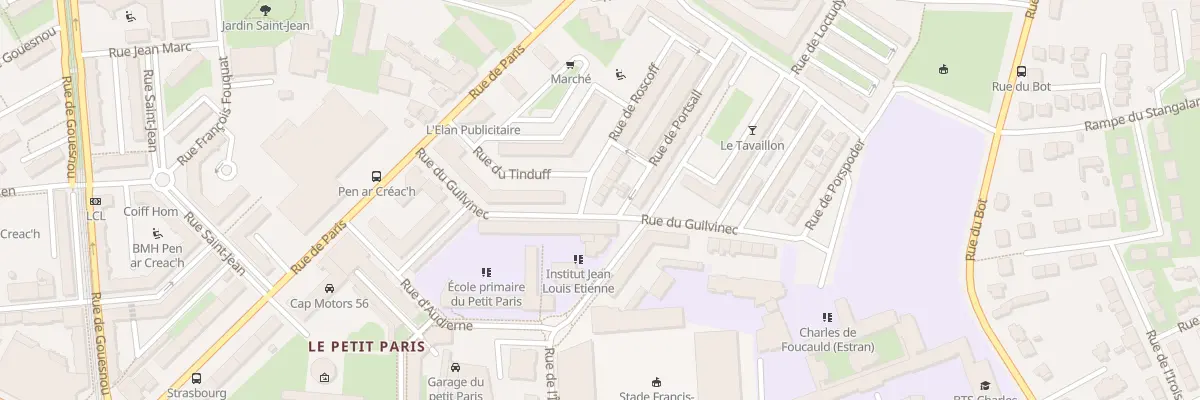Plan du 2 Rue de Loctudy à Loperhet