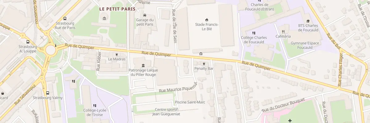 Plan du 15 Rue Maurice Piquemal à Brest