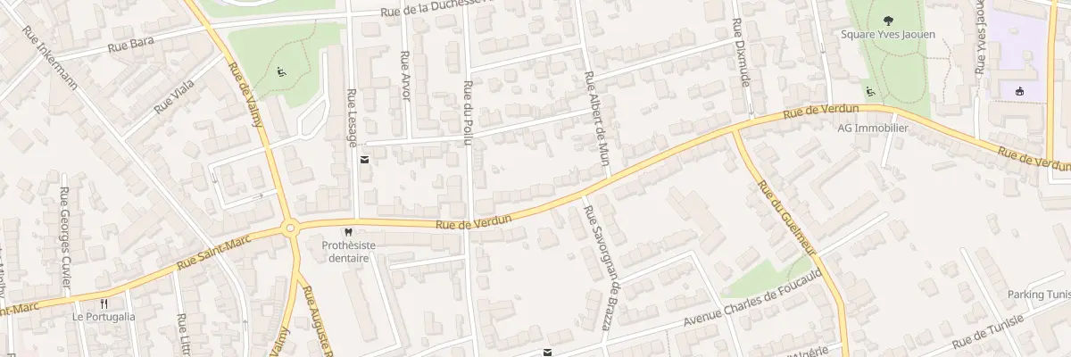 Plan du 36 Rue de Verdun à Brest