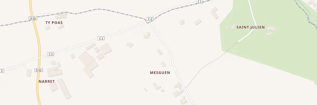Plan du 5012 Mesguen à Bourg-Blanc