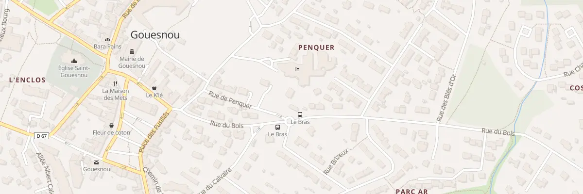 Plan du 7 Rue du Bois à Gouesnou