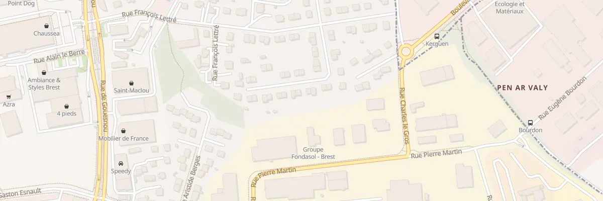 Plan du 18 Rue A Martret de Preville à Brest