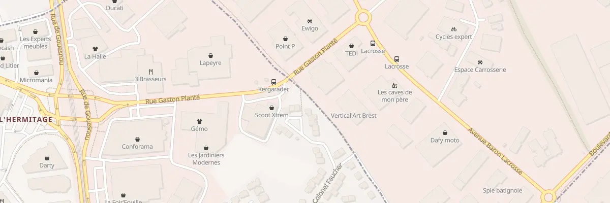 Plan du 40 Rue Colonel Faucher à Brest