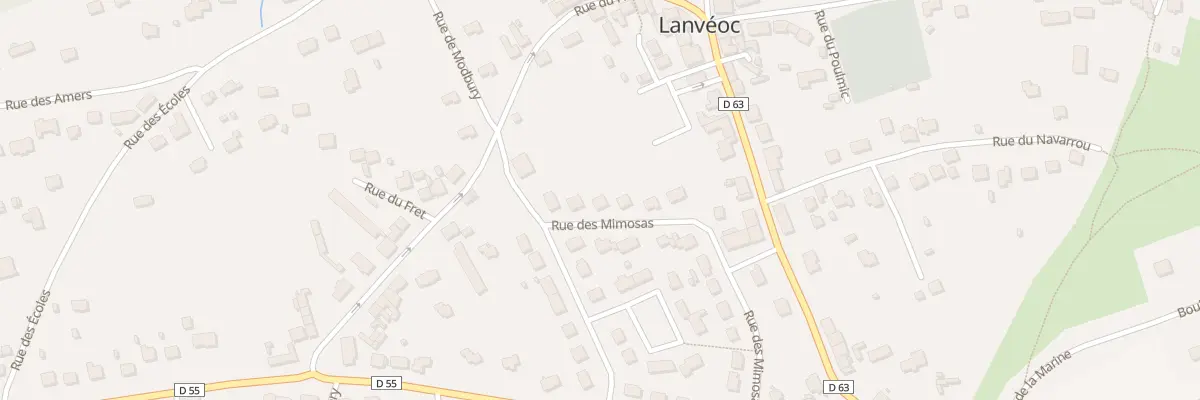 Plan du 3 Rue des Mimosas à Lanvéoc