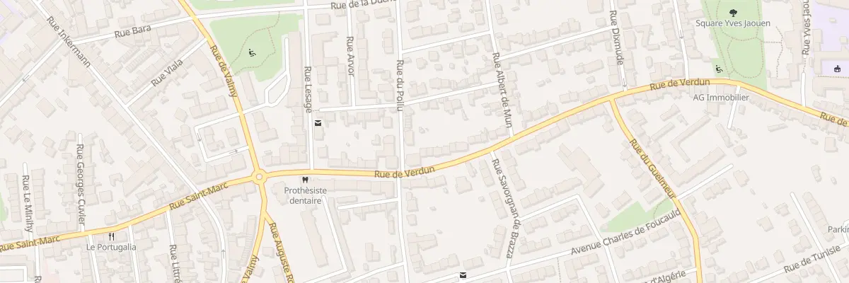 Plan du 28 Rue de Verdun à Brest
