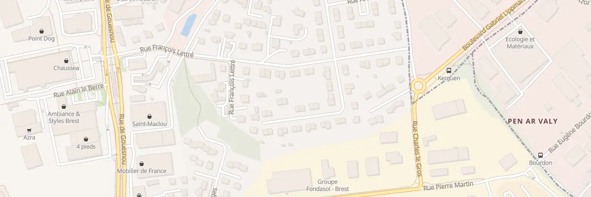 Plan du 19 Rue A Martret de Preville à Brest