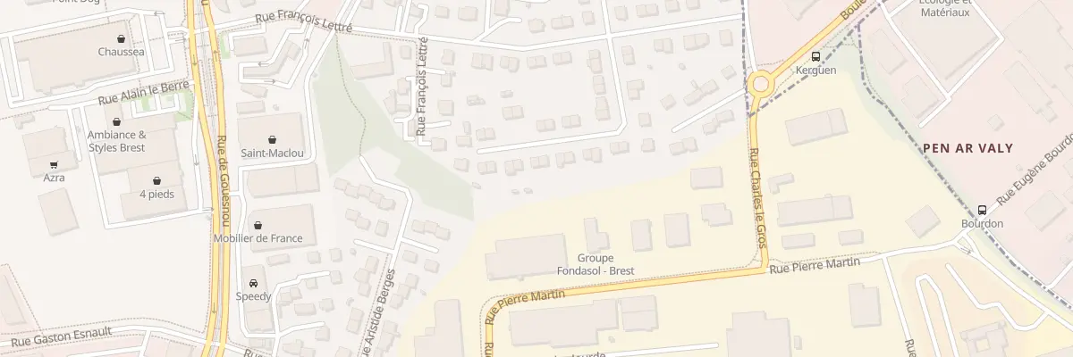 Plan du 24 Rue A Martret de Preville à Brest
