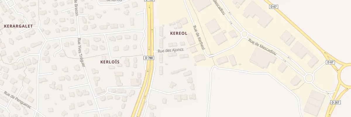 Plan du 12 Rue des Ajoncs à Gouesnou