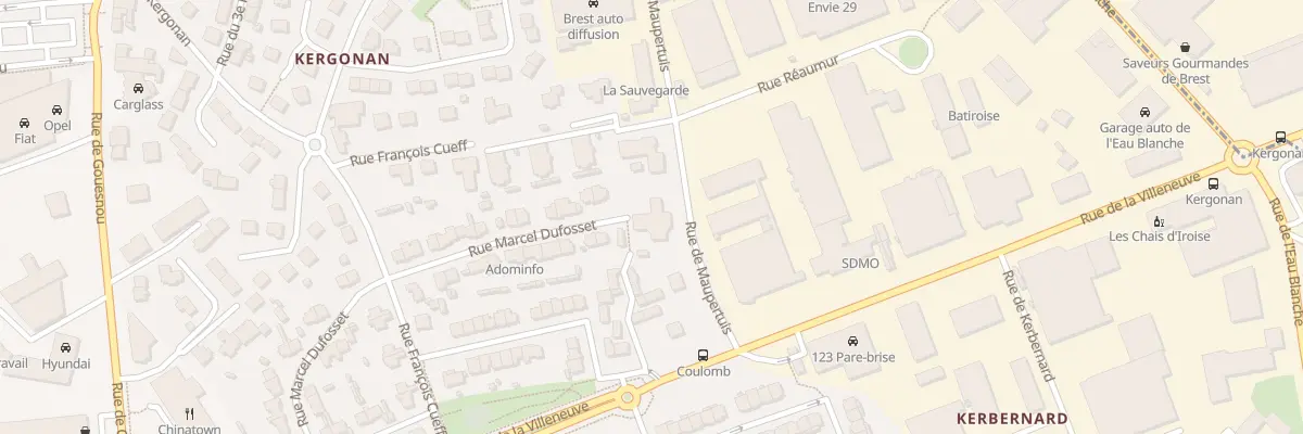 Plan du 33 Rue Marcel Dufosset à Brest
