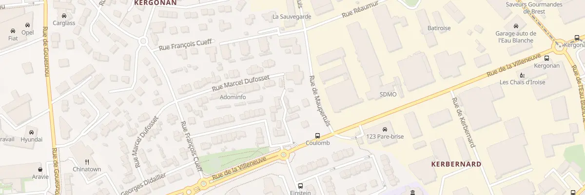 Plan du 7 Imp de la Villeneuve à Brest