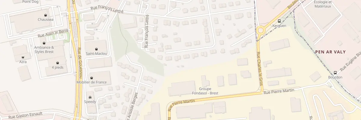 Plan du 26 Rue A Martret de Preville à Brest