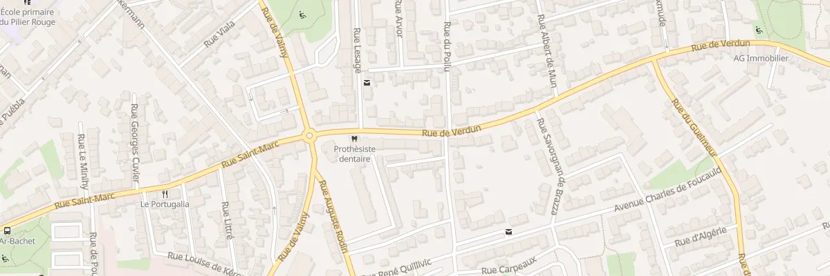 Plan du 9 Rue de Verdun à Brest