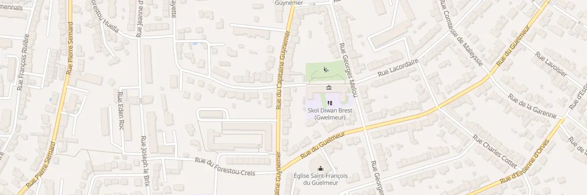 Plan du 76 Rue du Capitaine Guynemer à Brest