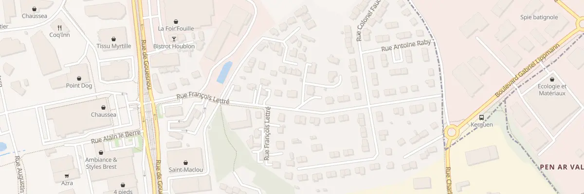 Plan du 17 Rue François Lettre à Brest