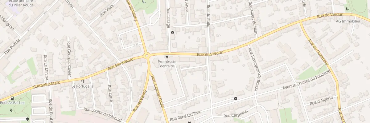 Plan du 7 Rue de Verdun à Brest
