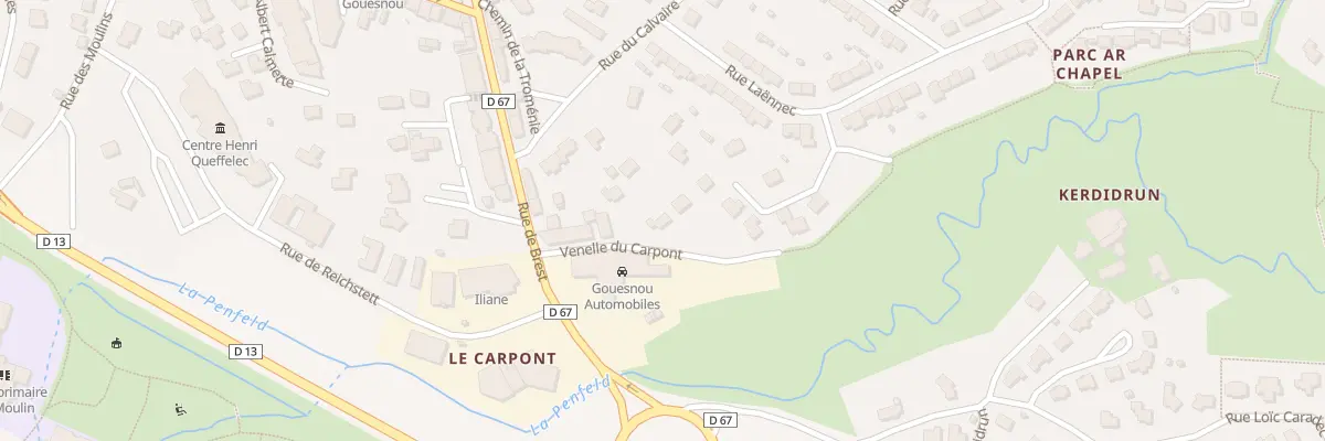 Plan du 5 Ven du Carpont à Gouesnou