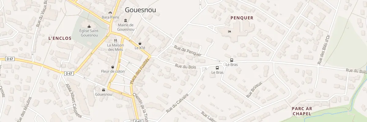 Plan du 3 Rue du Bois à Gouesnou