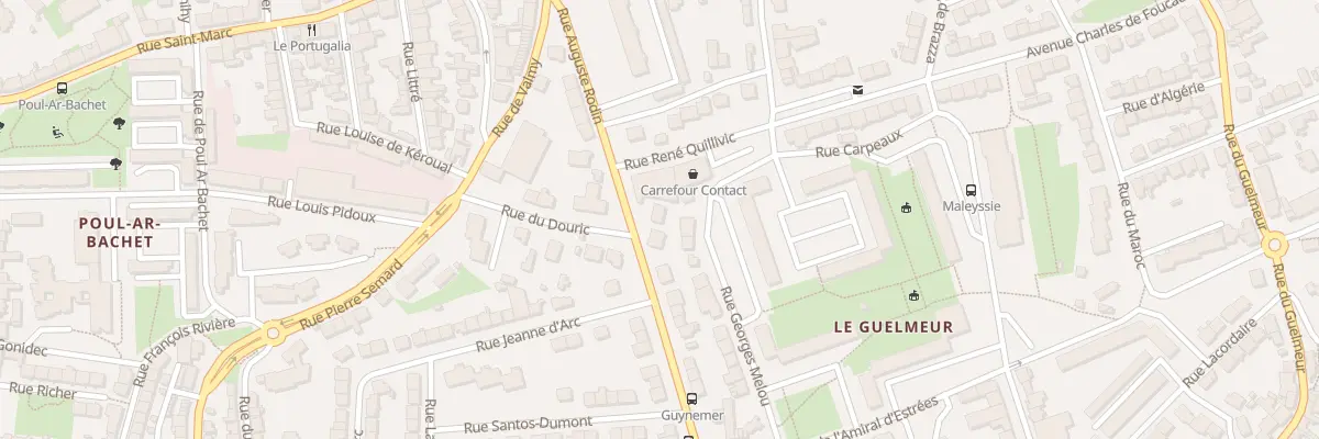 Plan du 6 Rue Auguste Rodin à Brest