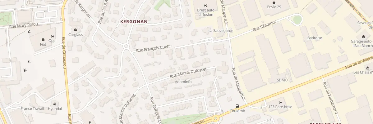 Plan du 36 Rue Marcel Dufosset à Brest