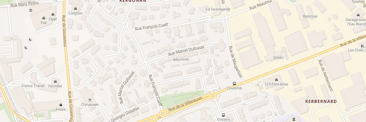 Plan du 19 Rue Marcel Dufosset à Brest