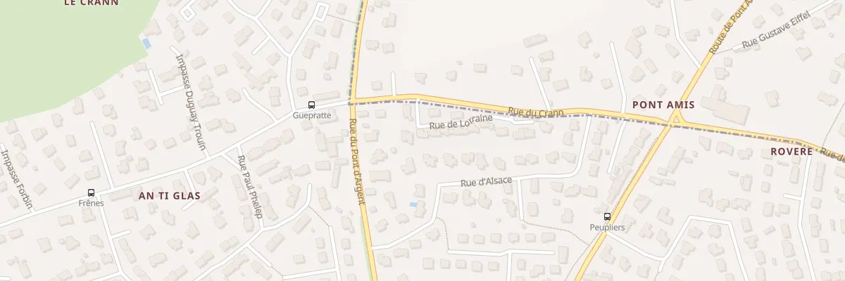 Plan du 25 Rue de Lorraine à Gouesnou