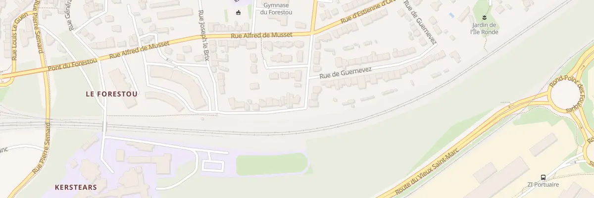 Plan du 54 Rue C de Rodellec du Portzic à Brest