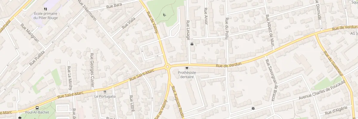 Plan du 6 Rue de Verdun à Brest
