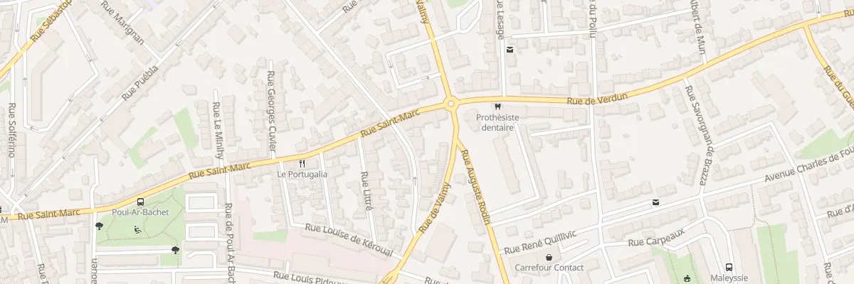 Plan du 6 Rue Pierre Sémard à Brest