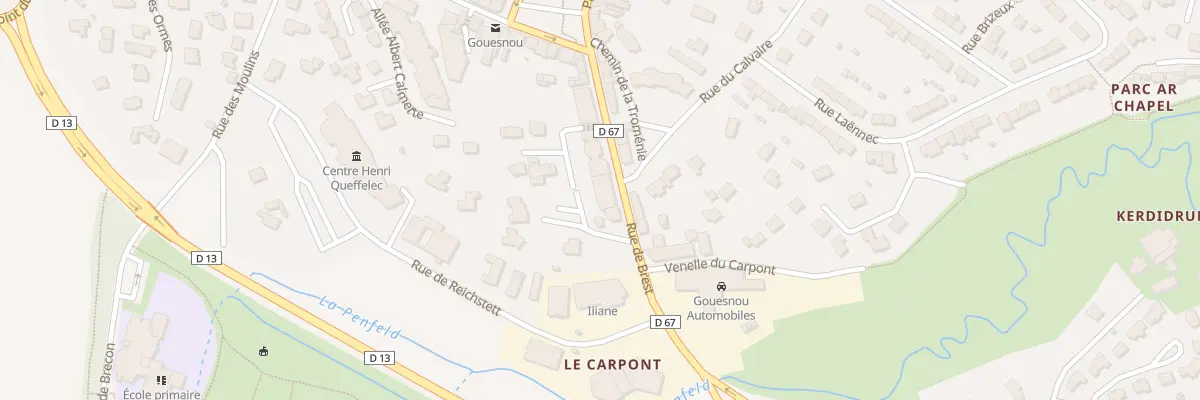 Plan du 10 Rue de Brest à Gouesnou