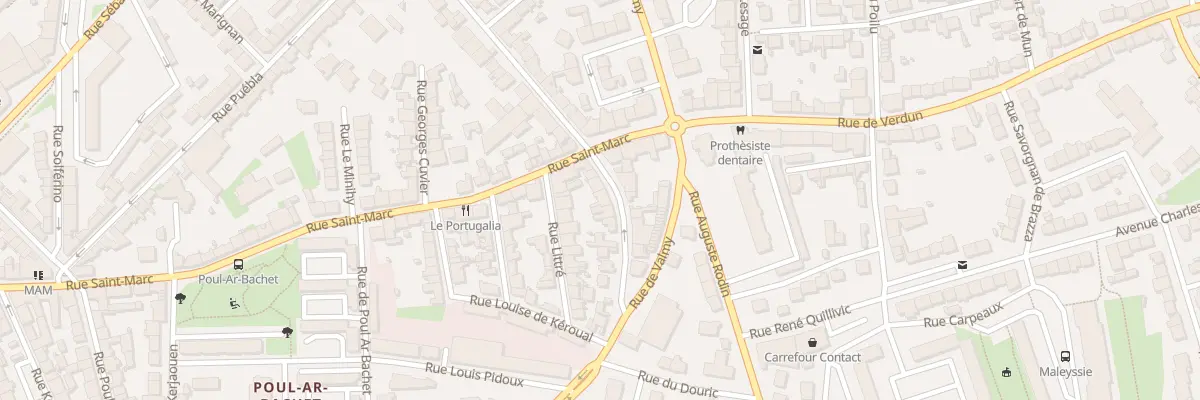 Plan du 7 Rue Pierre Sémard à Brest