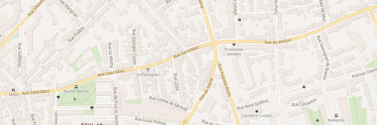 Plan du 5 Rue Pierre Sémard à Brest