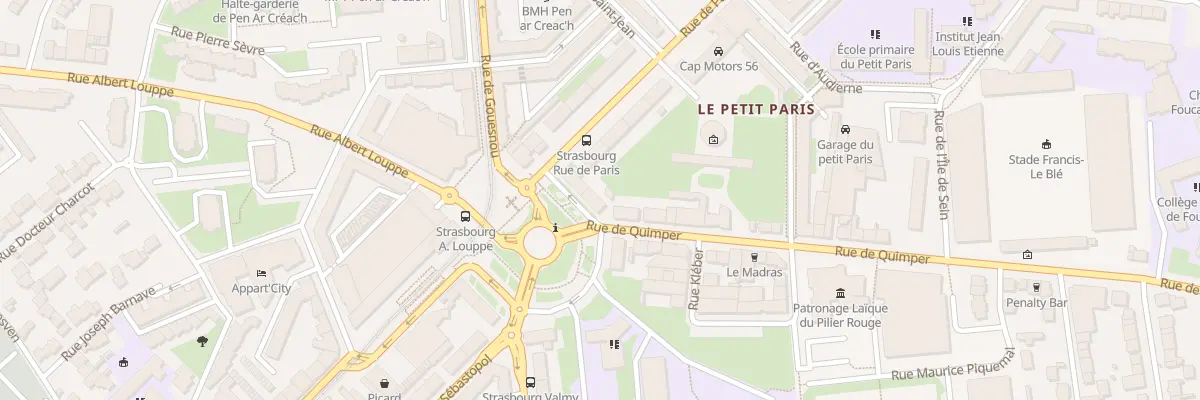Plan du 6 Pl de Strasbourg à Brest