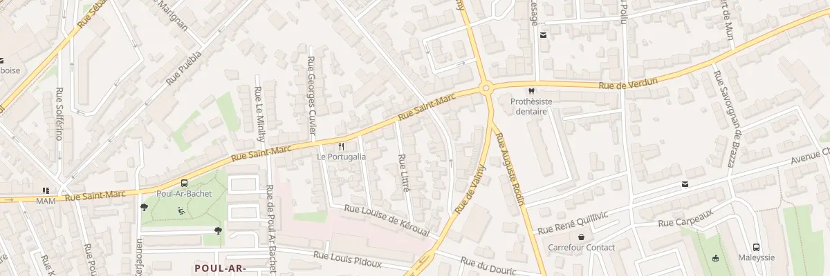 Plan du 15 Rue Littré à Brest